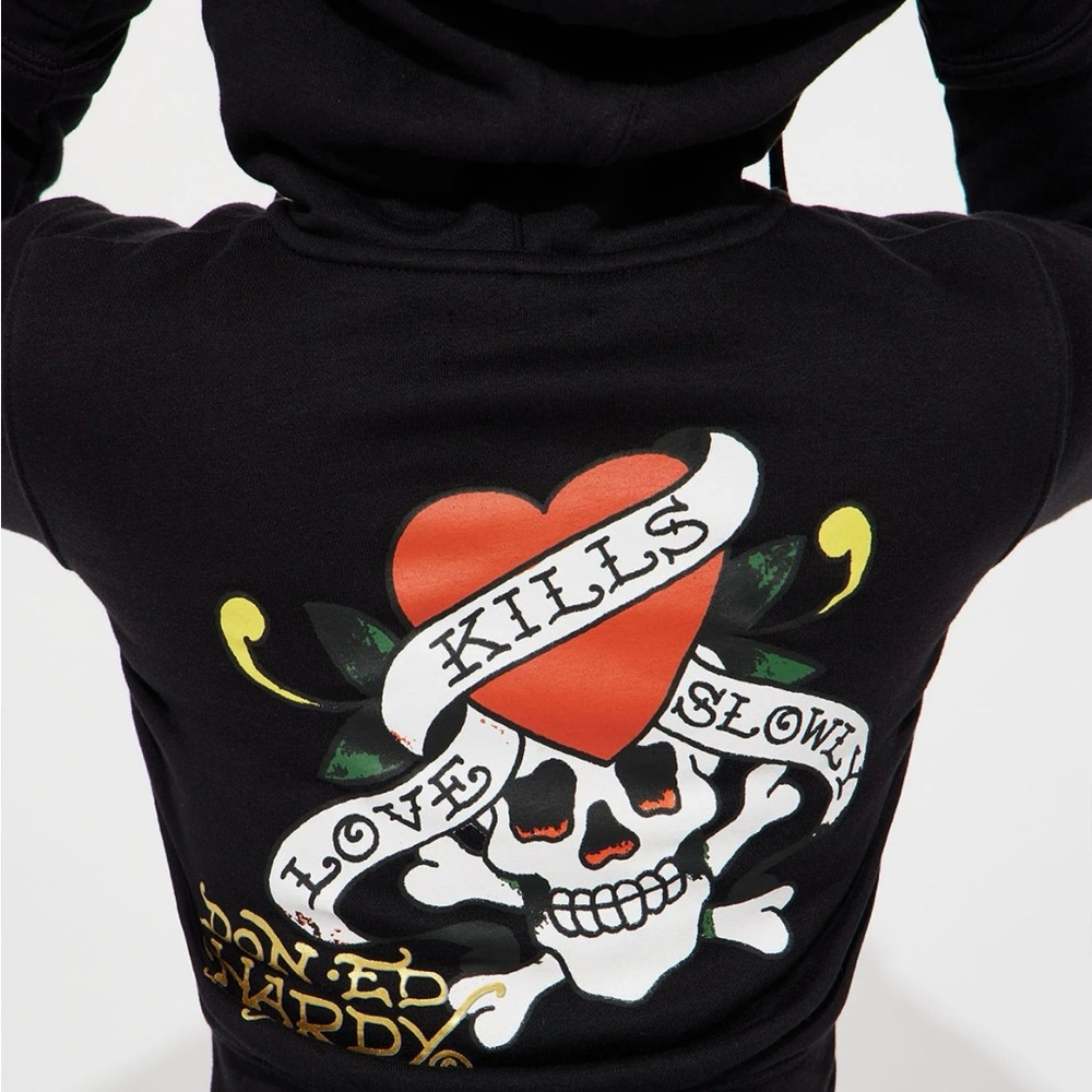 Fashion Nova Ed Hardy Set Top and Bottomm